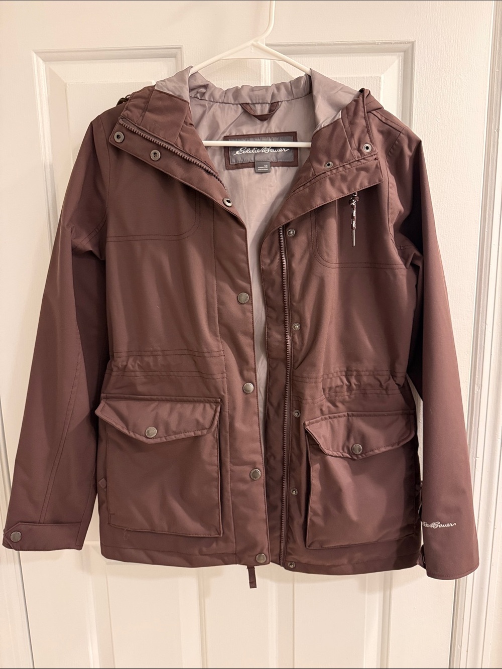 Eddie Bauer Women's Aubergine Charly Utility Rain Jacket